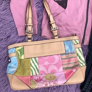 Authentic Coach patchwork purse